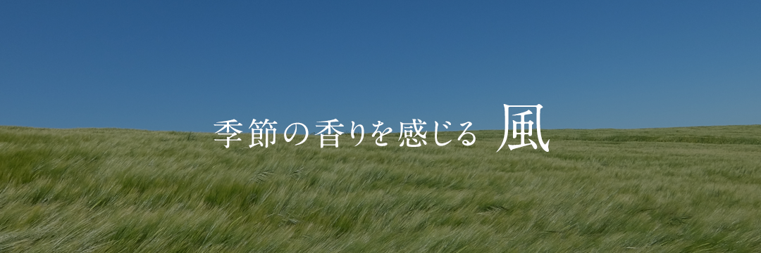 季節の香りを感じる 風